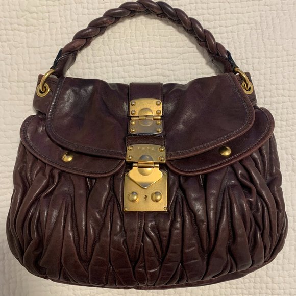 Mui Mui Brown leather bag - Picture 1 of 7